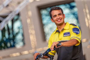 Smiling IPSA Security Guard